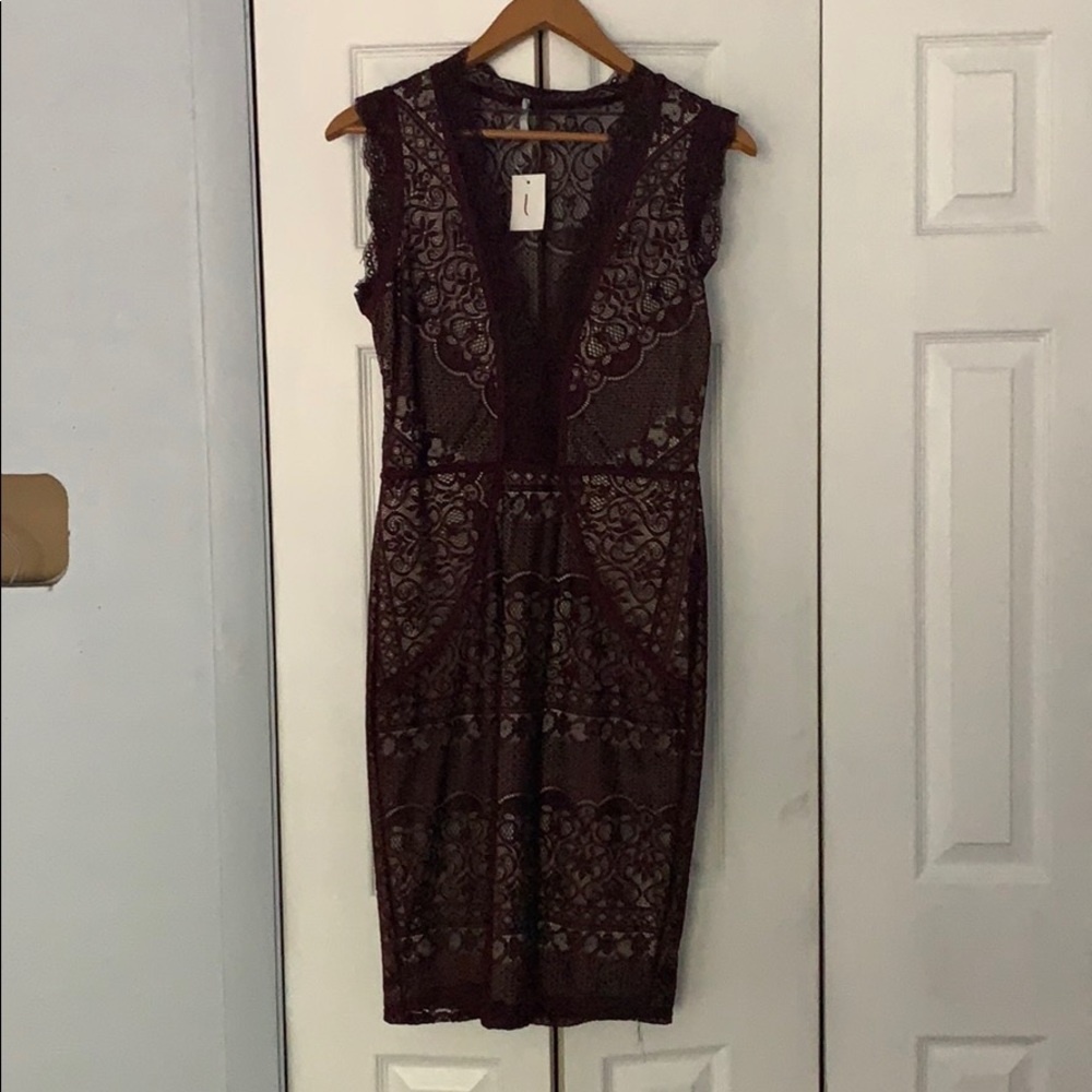 Burgundy Dress for cheap !!!